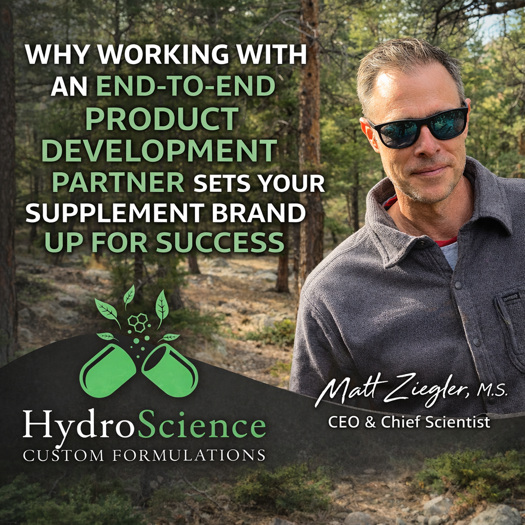 Why Working With an End-to-End Product Development Partner Sets Your Supplement Brand Up for Success Why Working With an End to End Product Development Partner Sets Your Supplement Brand Up for Success